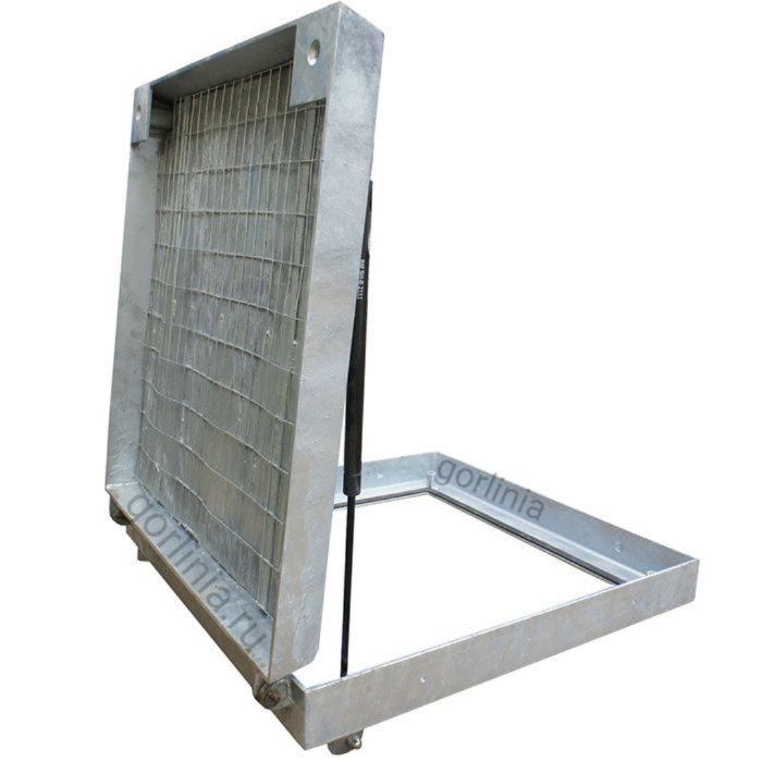 Люк под брусчатку из оцинкованной стали