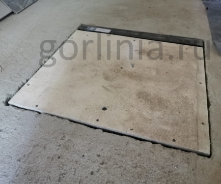 Люк напольный Стелс-К 800*800п короб под размер плитки