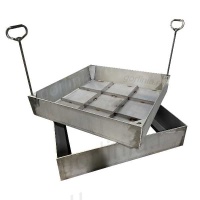 Люк под брусчатку Проспект-СН из нержавеющей стали AISI 304 3мм съемный с крюками