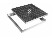 Напольный люк рифленый съемный 200х200 мм Лайт